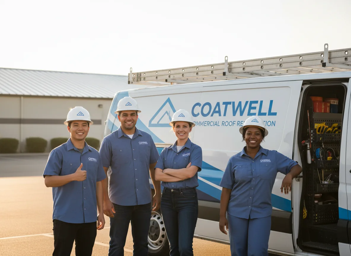 Commercial roof coating company in Gill, MA