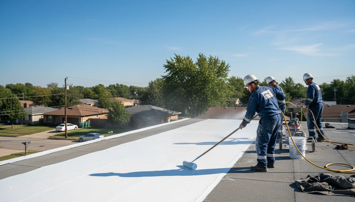 Commercial roof coating in Gill, MA near me
